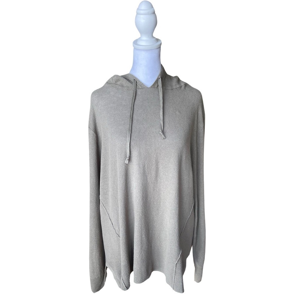 Sigrid Olsen cotton/linen Blend Hoodie Size Large